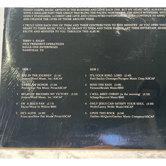 Kings Witnesses New Life Vinyl LP Christian Gospel SEALED Colonial SRS-071186 - Picture 3 of 5